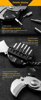 2021 novo Večnamensko Žep Krat Mini Kovanec Nož, Izvijač, ki Visi Keychain Keyring Nož Prostem Preživetje Sili Orodje