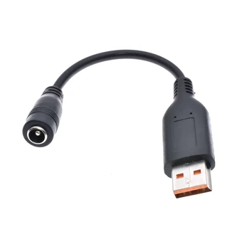 5.5 x 2.1 mm Dc Pretvornik za izmenični Tok Priključite Kabel, Ženski USB Moški Konektor Kabel za Lenovo Yoga 3 4 700 900 Prenosni Polnilec 167914