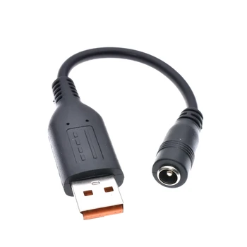 5.5 x 2.1 mm Dc Pretvornik za izmenični Tok Priključite Kabel, Ženski USB Moški Konektor Kabel za Lenovo Yoga 3 4 700 900 Prenosni Polnilec