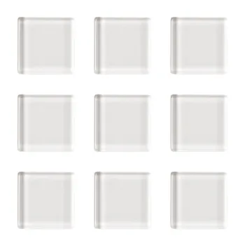 50pcs Kvadratnih prozornega Stekla Cabochons Visoke Kakovosti Chrysoprase Cameo-Pokrov Za Diy Nakit, Izdelava F80 16830