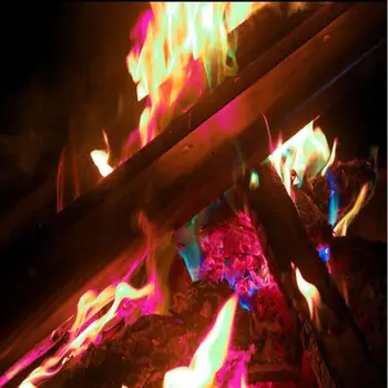 Ogenj v Prahu Magic Trick Barvne Mavrice Plameni Kresovanje Kamin Jamo Teras Igrača kampiranje