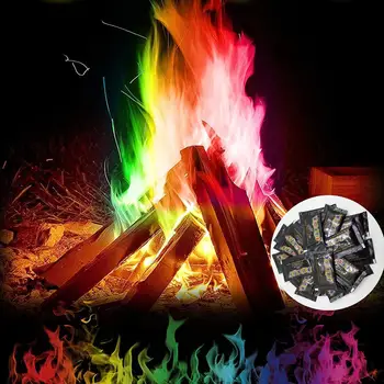 Ogenj v Prahu Magic Trick Barvne Mavrice Plameni Kresovanje Kamin Jamo Teras Igrača kampiranje