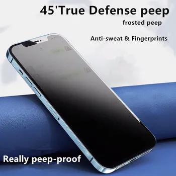Zasebni Zaščitnik Zaslon Za iPhone 12 11Pro Max X XS MAX XR Anti-spy Kaljeno Steklo Za iPhone 6 7 8 plus 12 mini Zasebnosti Stekla