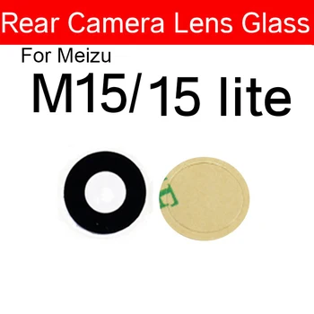 Zadnja Kamera Steklo Objektiv Za Meizu 15 Lite 16 16s 16. Plus 16T 16XS 16s 17 Pro M15 Kamera Zadaj Steklo Objektiv Z Samolepilne Nalepke