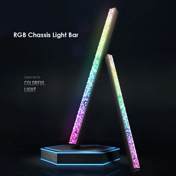 1PC CoolMoon Diamanti lightbar RGB Ohišje Dekorativne Luči Bar LED Magnetni lightbar 5V 3-pin ARGB LED 4-pin Header