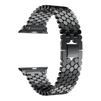 Moda Rib obsega iz nerjavečega jekla, trak za Apple Watch band Serije 6 5 40 mm 44 mm za iwatch SE 4 3 2 1 manžeta 16971