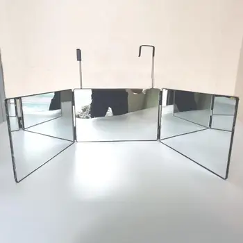 Kozmetično Ogledalo Lase Rezanje Ogledalo Realne Enostaven za Shranjevanje ABS 360-stopinjsko Tri-krat Okrepljeno Ogledalo za Darilo Čarobno Frizuro Sta