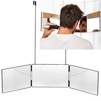 Kozmetično Ogledalo Lase Rezanje Ogledalo Realne Enostaven za Shranjevanje ABS 360-stopinjsko Tri-krat Okrepljeno Ogledalo za Darilo Čarobno Frizuro Sta