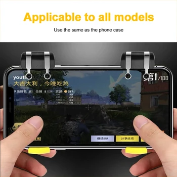 S 1-4 Parov PUBG Moible Gamepad Krmilnika brez Požara Sproži PUGB Mobile Game Pad Oprijem L1R1 Palčko Za IPhone, Telefon Android