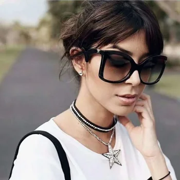 Nova Moda Prevelik Kvadratnih Vintage sončna Očala Oblikovalec Ženske sončna Očala Veliko Odtenkov UV400 Luksuzne blagovne Znamke Ženski Oculos