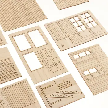 DIY 3D Puzzle Les Ruševine 1:35 Obsega Miniaturni Pesek Tabela Vojne Postavitev Scene