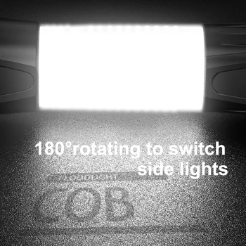 Nov Dizajn za Pitno Močna LED Svetilka Vgrajen V Akumulator, Polnjenje prek kabla USB Svetilka COB Nepremočljiva Taktično Svetilko Kamp Svetlobe