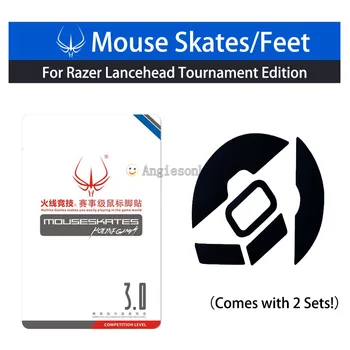 2sets Hotline Igre Mouse Noge Rolerji za Ra.zer Lancehead Turnir Edition / RZ Lancehead Brezžično Miško 0,6 mm 3M