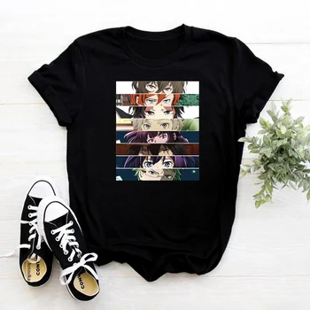 Vroče Japonski Anime Bungo Potepuške Pse Majica S Kratkimi Rokavi Ženske Poletje Dazai Klasičnih Tshirts Estetske Harajuku Unisex Chuuya Nakahara Tshirt