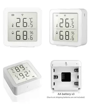 Tuya WIFI Temperature In vlage Senzor, Wifi Temperatura Tester Nenormalno Alarm Senzor Vlažnosti Termometer, Higrometer