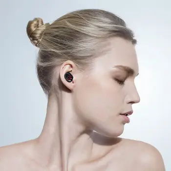1000mAh Polnjenje Box Brezžične Slušalke Nepremočljiva Bluetooth 5.1 Slušalke Touch Kontrole 9D HI-fi Stereo Slušalke za V uho Čepkov