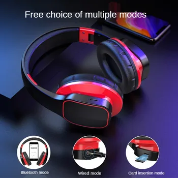 Nov Prihod Fone Bluetooth Slušalke Gaming Brezžične Slušalke Podporo AUX TF Kartice Športne Slušalke za Huawei Xiaomi Čepkov