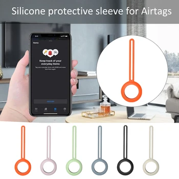 Tekoči Silikon Zaščitni Rokav Za Apple Airtags Bluetooth Tracker Pokrov Zaščitni Ovitek Za Apple Airtags Lokator Progi