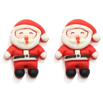 20/50/Kawaii Flatback Smolo Chrysoprase Scrapbooking Božič Santa Claus Snežaka Primeru Telefon Dekoracijo DIY Otroci Dodatki za Lase