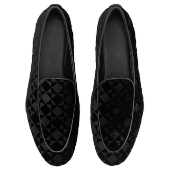 Qianruiti Čisto Nov Prihod Britanski stil leni moški čevlji črna modra pasja moda za moške priložnostne čevlji 17570