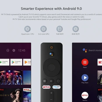 Xiaomi Mi TV Palico Android TV 9.0 Smart 1080P 1 GB RAM-a, 8 GB ROM Bluetooth 4.2 Mini TV Dongle, Wifi Google Pomočnik Globalna Različica