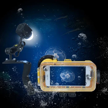 60m Vodoodporno Podvodna Potapljaška LED Video Luč Šport Fotoaparat Potapljaške Svetilke Pribor 17586
