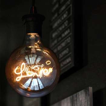Vintage LED Edison Žarnica E27 220V G125 LJUBEZEN Ampul žarnico z Žarilno Retro Svetilka Festival Počitnice Poroko Dekor 17691
