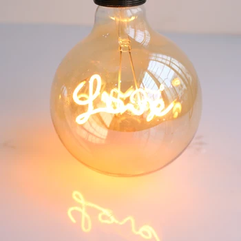 Vintage LED Edison Žarnica E27 220V G125 LJUBEZEN Ampul žarnico z Žarilno Retro Svetilka Festival Počitnice Poroko Dekor