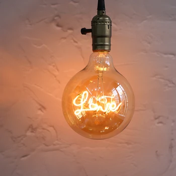 Vintage LED Edison Žarnica E27 220V G125 LJUBEZEN Ampul žarnico z Žarilno Retro Svetilka Festival Počitnice Poroko Dekor