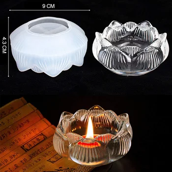 3D DIY Lotus Water Lily Obliko Silikonsko Plesni Epoksi Smolo Nakit Obrti Škatla za Shranjevanje Smolo Plesni