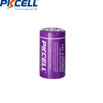 2Pcs*PKCELL 3,6 V D velikost ER34615 19000mAH Li-lev Baterije, ki niso predvidene za polnjenje baterije za vodo/električno energijo meter 1782