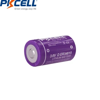 2Pcs*PKCELL 3,6 V D velikost ER34615 19000mAH Li-lev Baterije, ki niso predvidene za polnjenje baterije za vodo/električno energijo meter