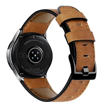 22 mm watch band Za samsung Galaxy watch 46mm nori konj usnjeni trak Prestavi S3 meje zapestnica Huawei watch 2 gt trak 46 mm 178469