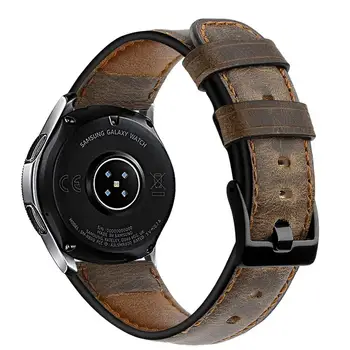 22 mm watch band Za samsung Galaxy watch 46mm nori konj usnjeni trak Prestavi S3 meje zapestnica Huawei watch 2 gt trak 46 mm