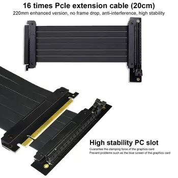 Novo 1Set PCI-E Kabel Imetnik Računalnik Grafično Kartico Kabel Nosilec za Vertikalno Nosilec