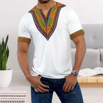 Tradicionalnih afriških oblačila za moške, dashiki poletje t majica Kratek Rokav Proti Vratu t-shirt moški etnične afriki oblačila 179153
