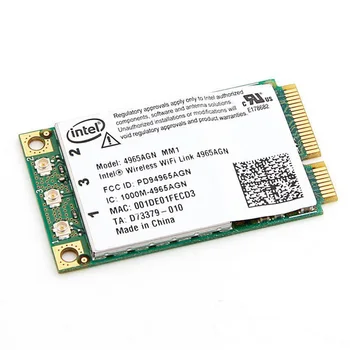 Izvirno Novo intel 4965 Intel Wireless WiFi link 4965AGN mm1 Mini PCI-E MM1 Laptop Wlan Kartico 300Mbps Omrežna kartica 1794
