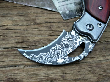 LCM66 Damask Karambit Folding Nož csgo Darilo Taktično Žepni Nož,prostem kampiranje džungle preživetje boj samoobrambe orodje