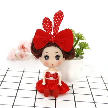 Baby Doll Naključno 12 cm Klasična Igrača Zmedeni Poroko Lutke Vinil Igrače otroška Igrače Božič Poročno Darilo