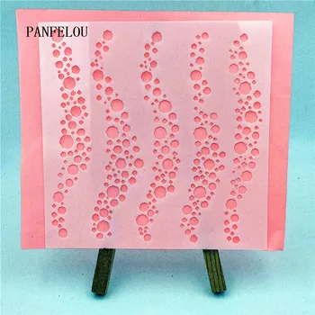 13*13 cm Pika val album matrice spray plastični kalup ščit DIY torto votlih Okraskov tiskanje čipke vladar valentine