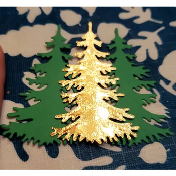 2021 novo ogljikovega jekla Božično Drevo Rezanje Kovin Matrice Srčkan Šablona Za DIY Scrapbooking Kartice Dekorativni