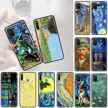 Van Gogh Zvezdnato Noč Tiskanje Primeru Telefon za Čast, 8X 10 20 Igrajo 9, 9A 9C 9X 30 Lite Pro Plus Mladi 8S 2020 Silikonski Mehko Pokrov