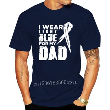 Men ' I Wear Blue za Moj Oče Raka Prostate, Majice, Vrhovi T-majice za Moške 181241