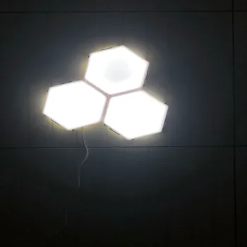 LED Stene Satja Heksagonalna Oblika Dotik, Zaznavanje Night Light Osvetlitev, in Dnevna Soba s Spalnico Luči Infinity