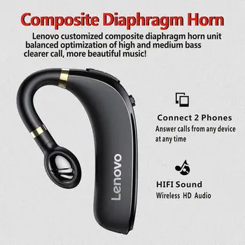 Bluetooth Slušalke Slušalke Z Mikrofonom Za Lenovo HX106 Uho Gori Bluetooth 5.0 Čepkov Z Mikrofonom Slušalke Kavljem Padec Ladijskega prometa