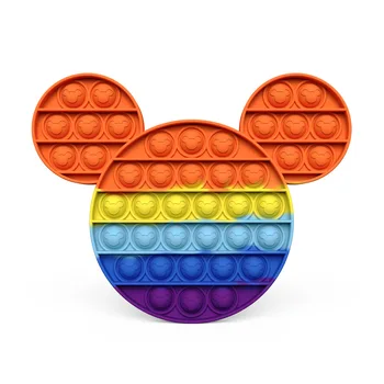 Disney Mickey Mouse Fidget Igrače Push Mehurček Senzorično Antistress Igrača Lajšanje Stresa Fidget Igrače Za Odrasle, Otroci Stres Lajšanje Darilo