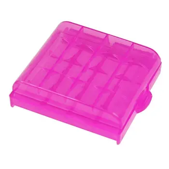 5x Trde Plastike Primeru Imetnik Škatla za Shranjevanje za AA / AAA Baterije (Barva se lahko spreminja)