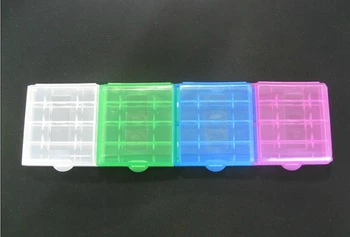 5x Trde Plastike Primeru Imetnik Škatla za Shranjevanje za AA / AAA Baterije (Barva se lahko spreminja)