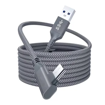 5M Podatkov Line napajalni Kabel Za Oculus Quest 2 Link VR Slušalke USB 3.0 Tip C Prenos Podatkov USB-A Tip-C Kabel VR Dodatki