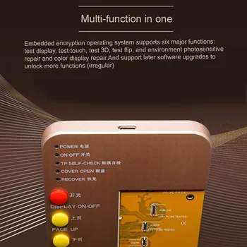 DL100 LCD Zaslon Tester Polja Test Odbor za iPhone 6S -XS MAX 3D Obnoviti Prvotno Barvo Obnovi Zaslon na Dotik